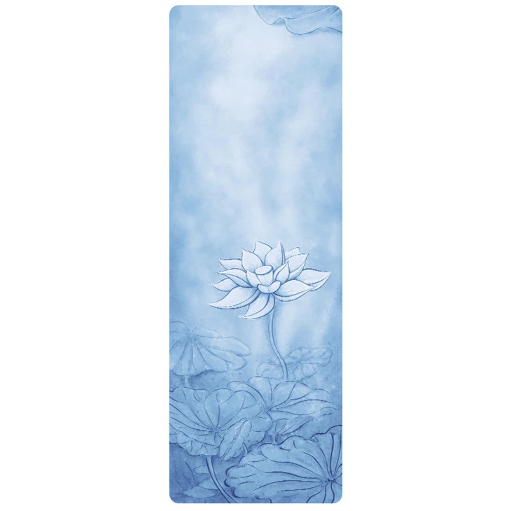 CHOOYOU Non-slip Foldable High-quality Suede Rubber Yoga Mat