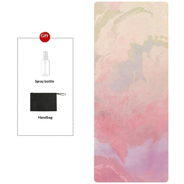 CHOOYOU Non-slip Foldable High-quality Suede Rubber Yoga Mat suppliers